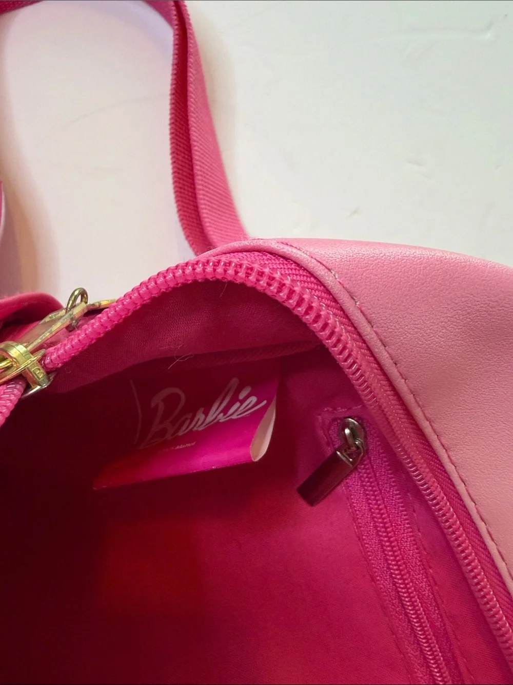 Barbie Pink Gradient Palm-Embossed Mini Backpack